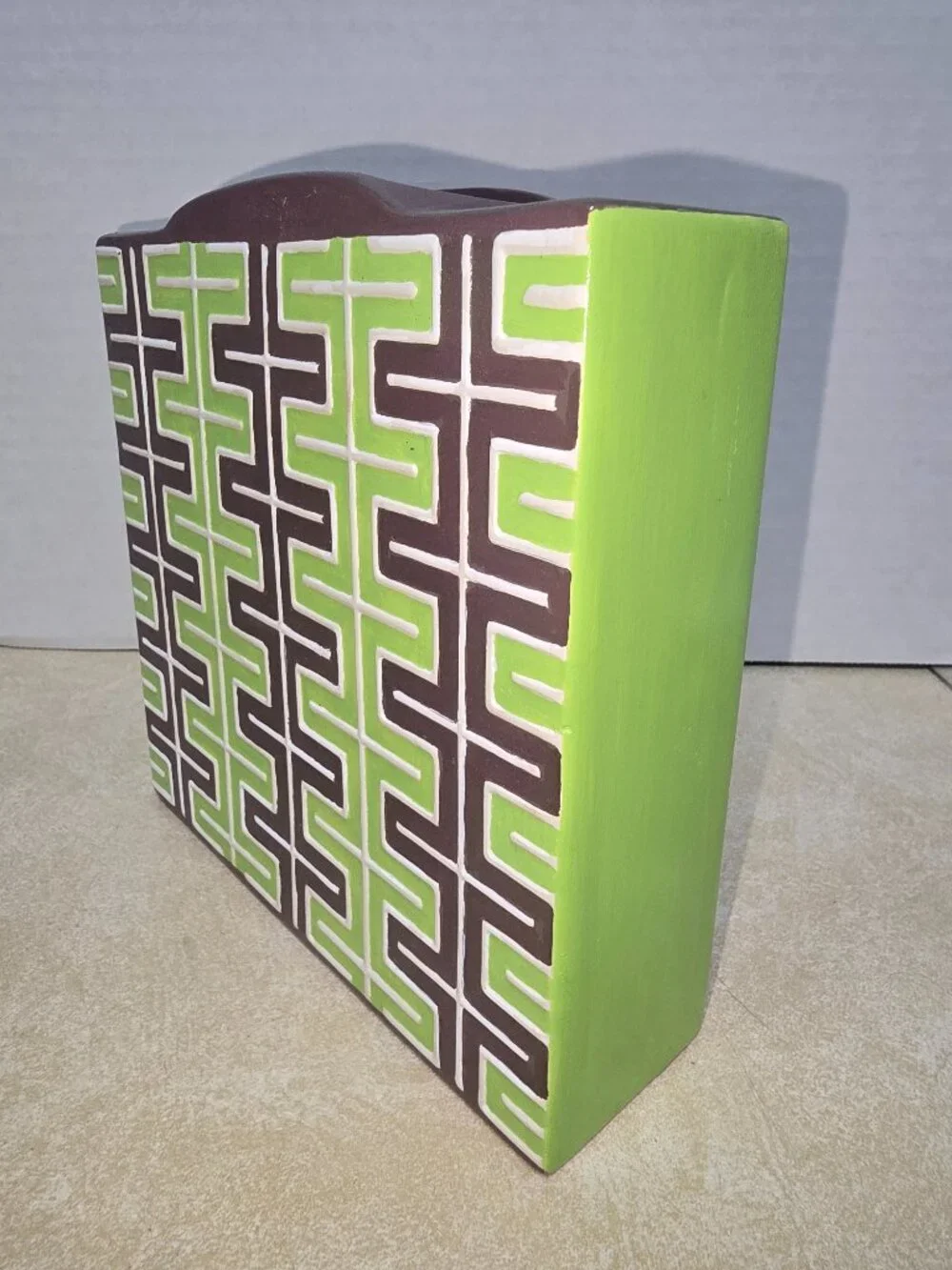 One of a kind hand painted Jonathan Adler designed decorative ceramic/porcelain